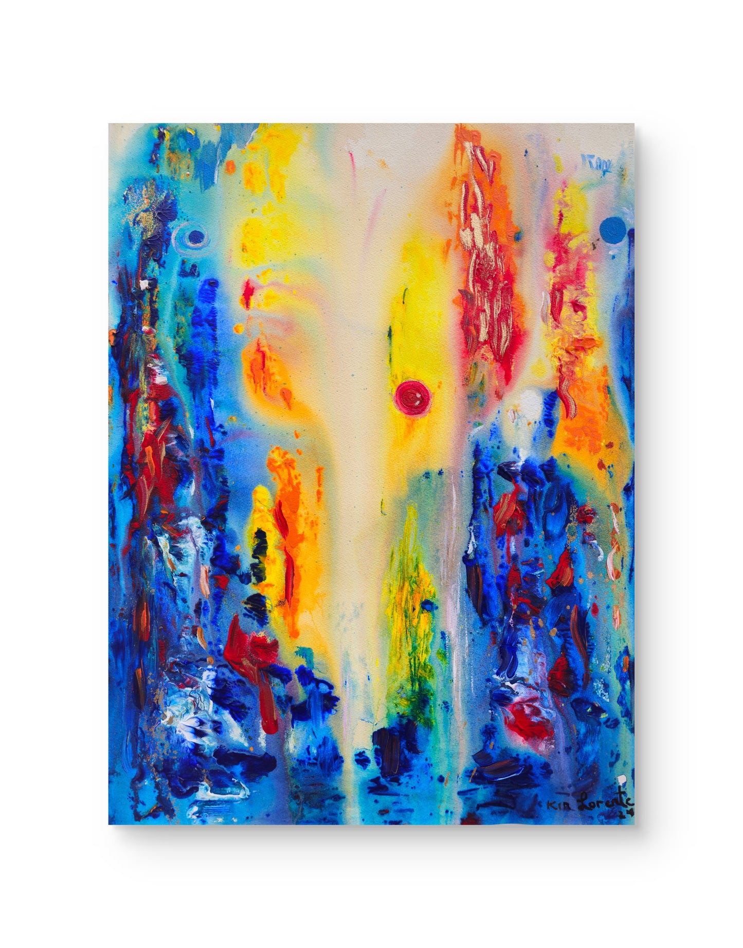Universe in blue and yellow