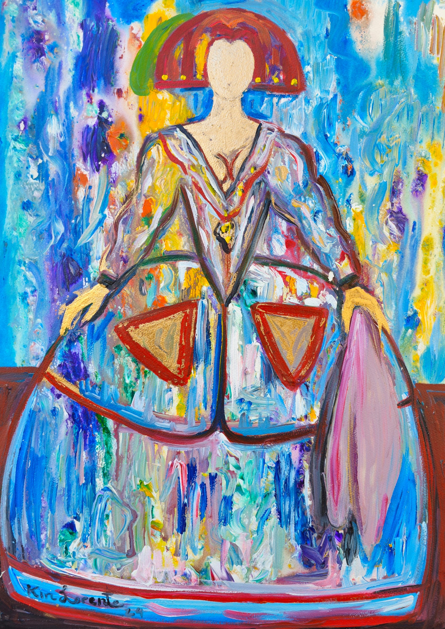 Menina azul