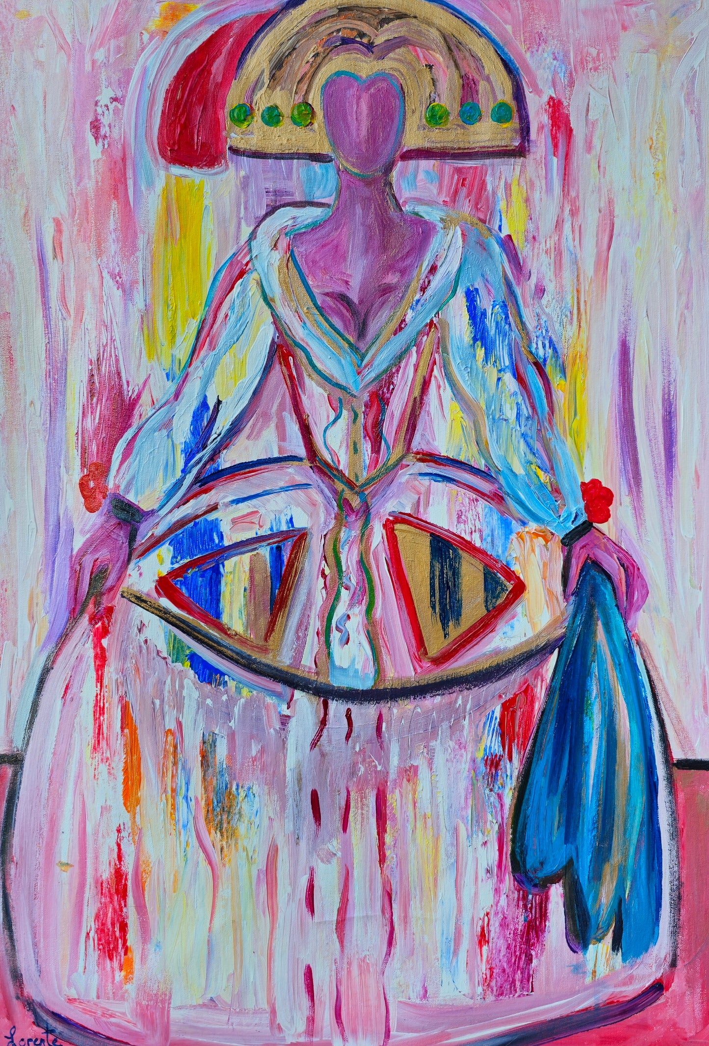 Menina en rosa
