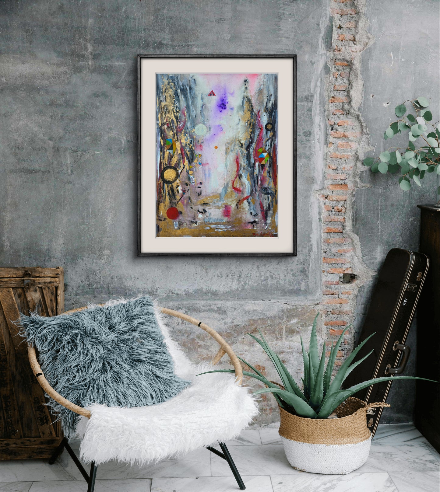 Universe in purple and gold