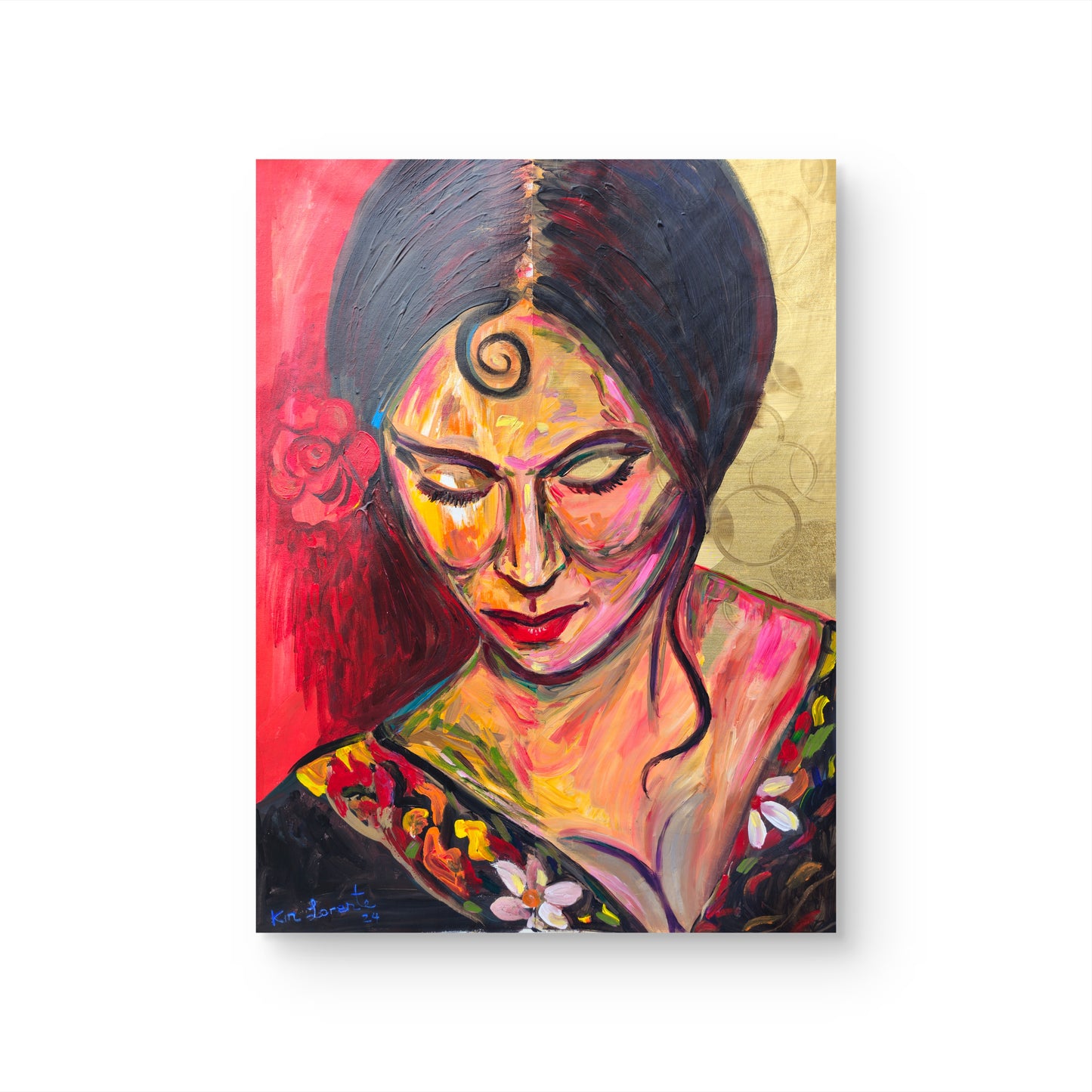 Flamenco Carmen in gold and red
