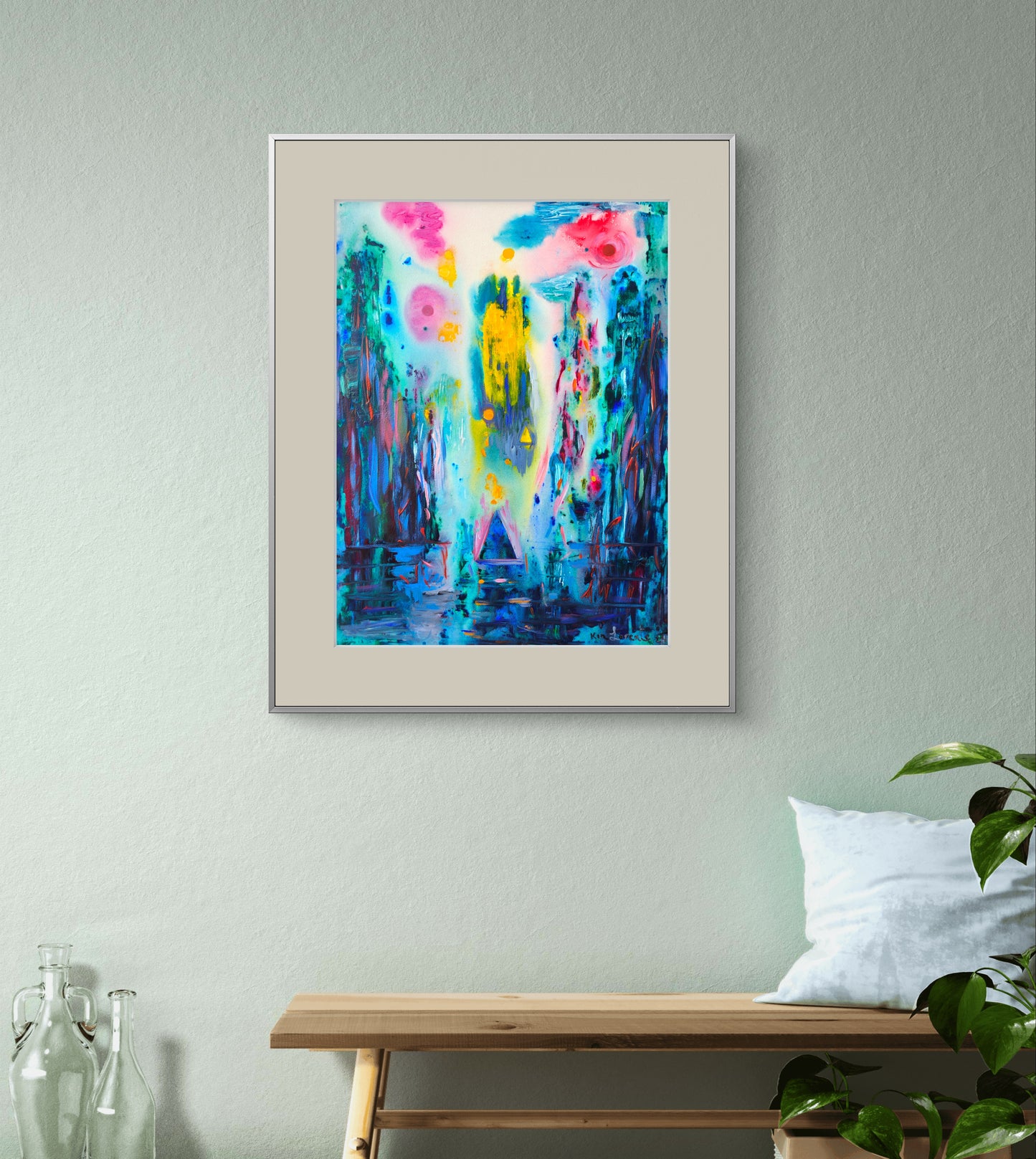 Spiritual birth in blue
