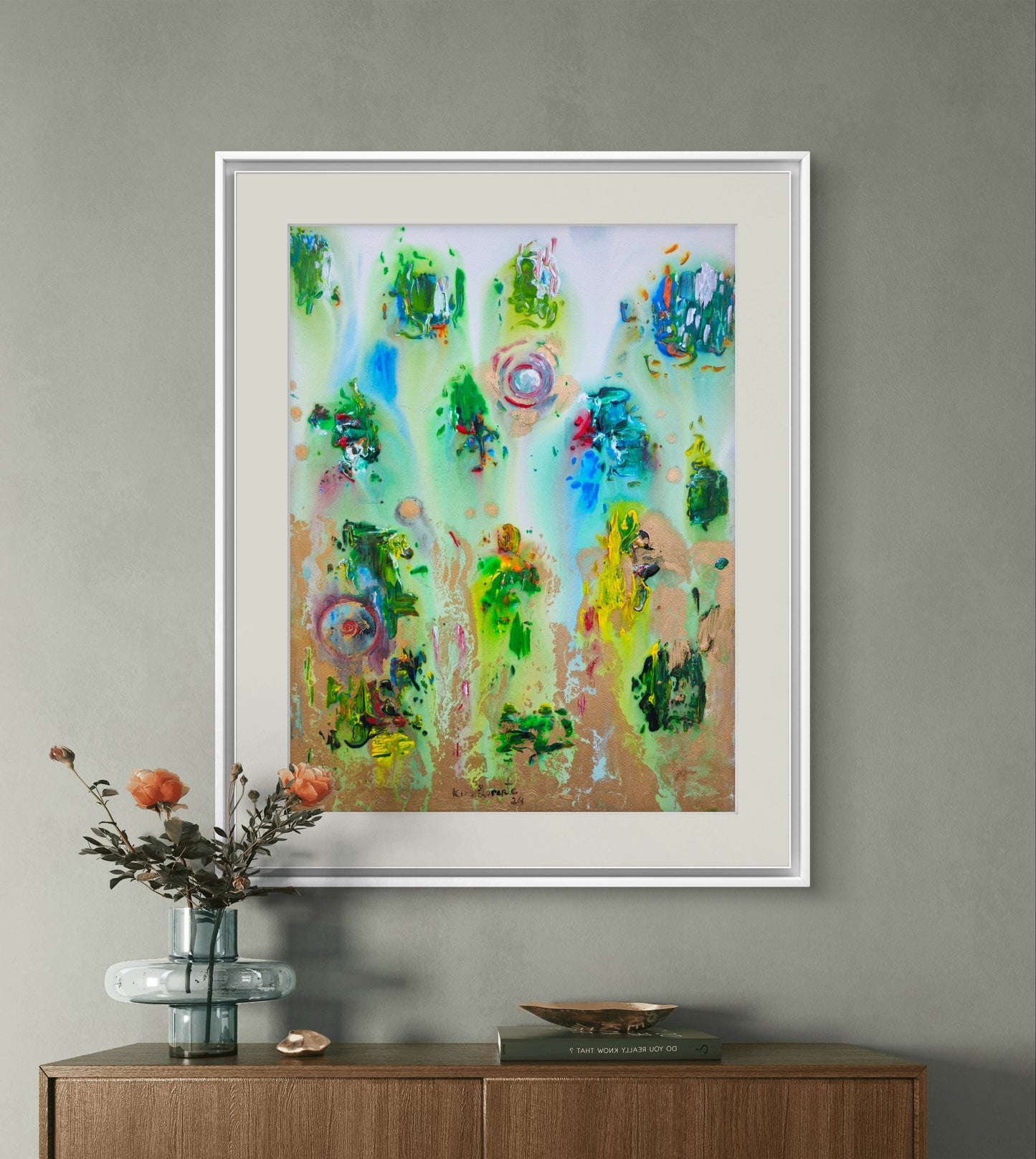 Universe in green and gold