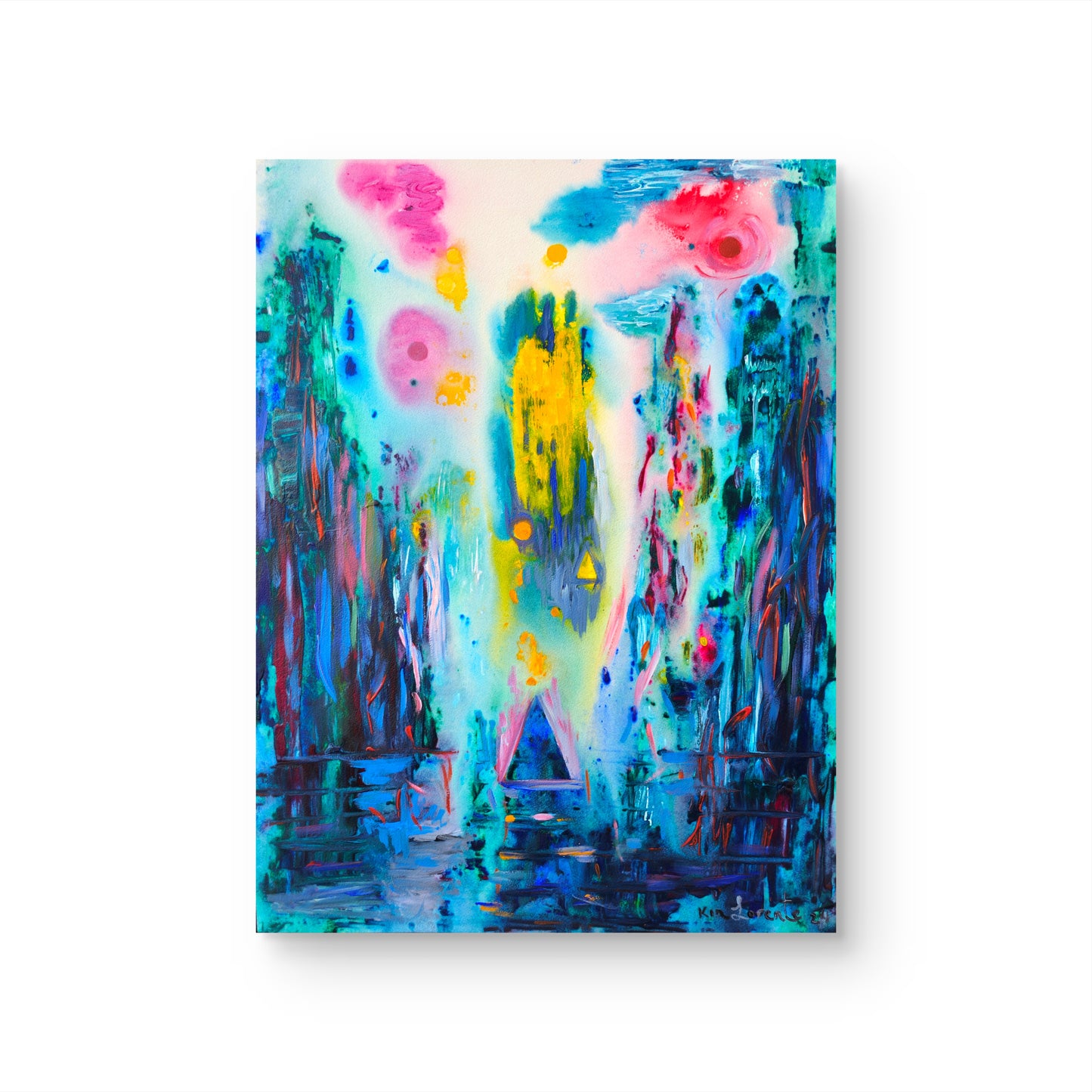 Spiritual birth in blue