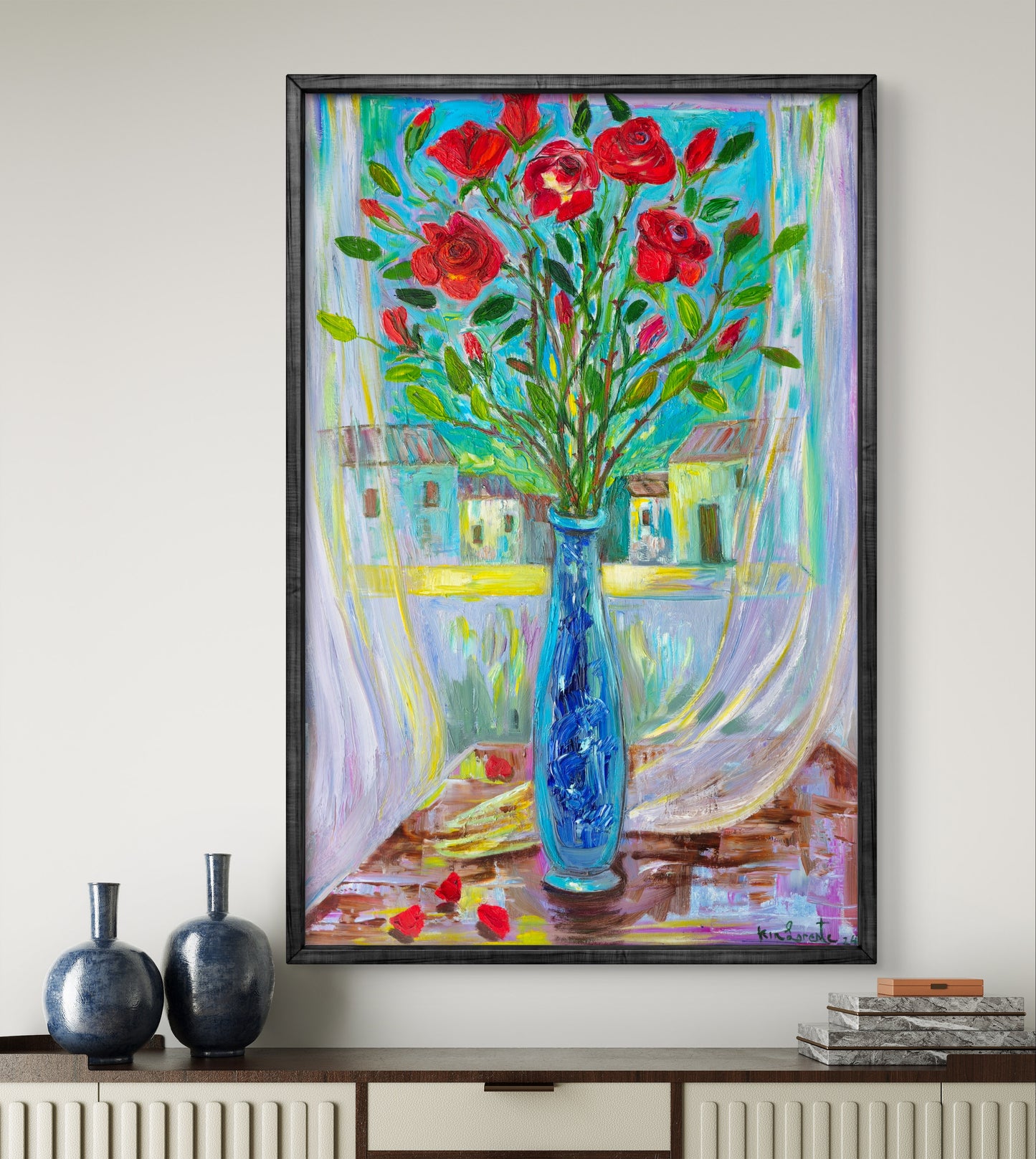 Roses in a vase