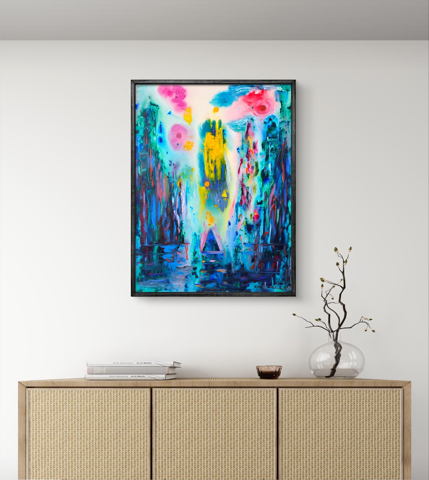 Spiritual birth in blue