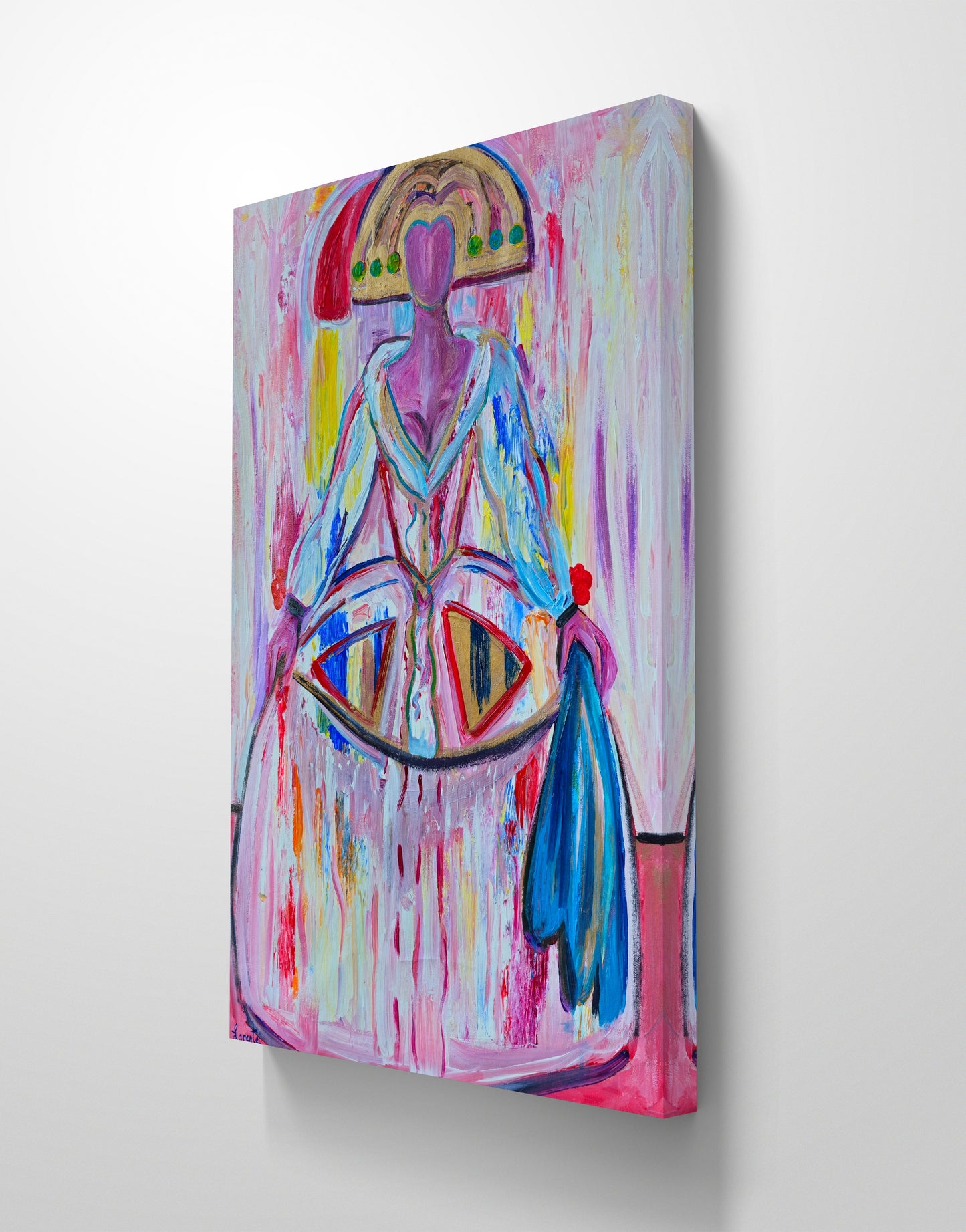 Menina en rosa