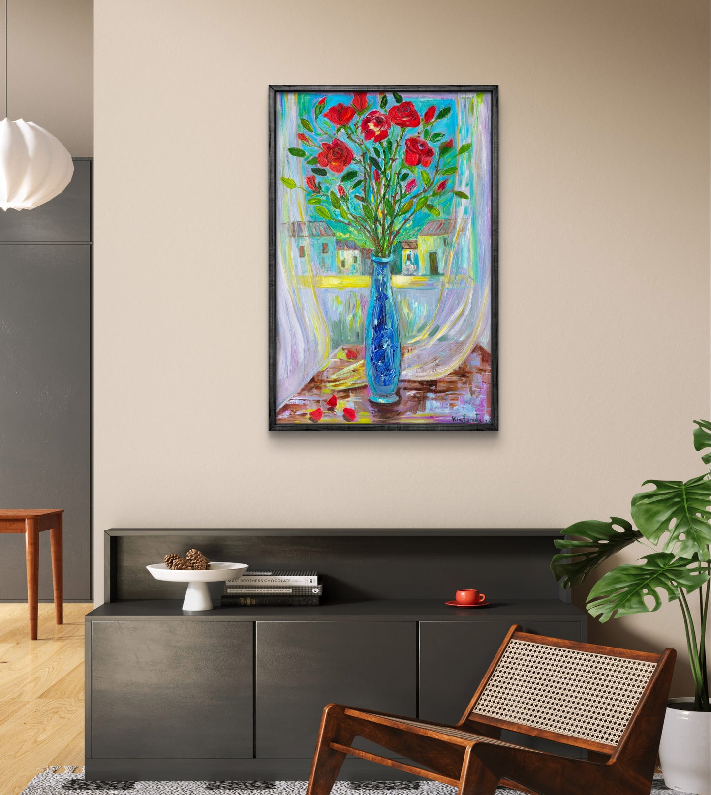Roses in a vase