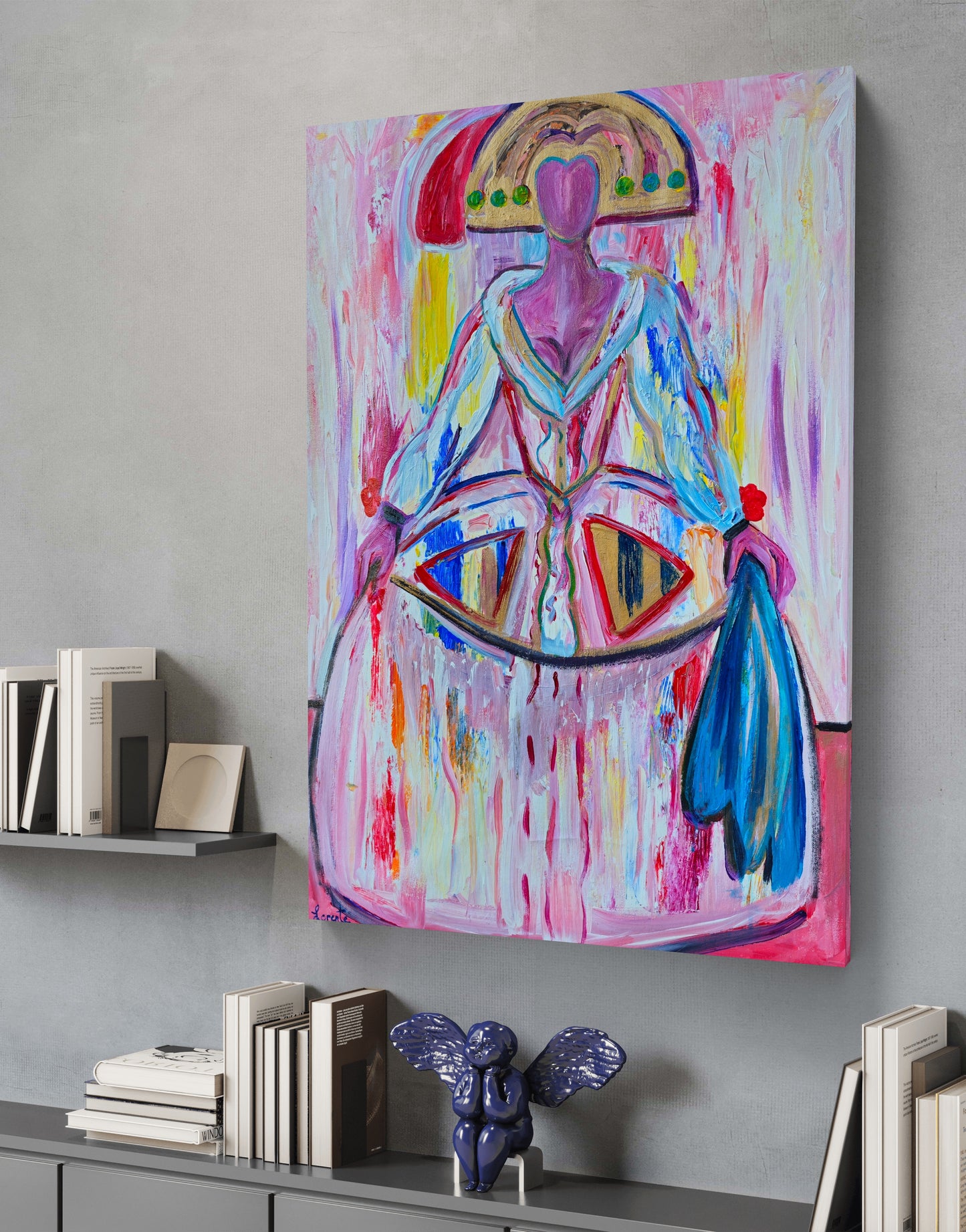 Menina en rosa