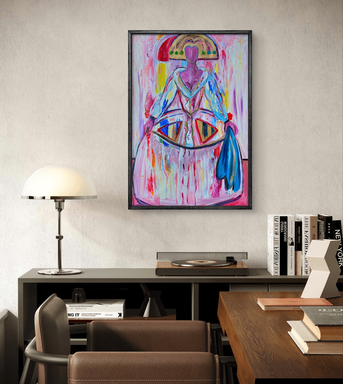 Menina en rosa