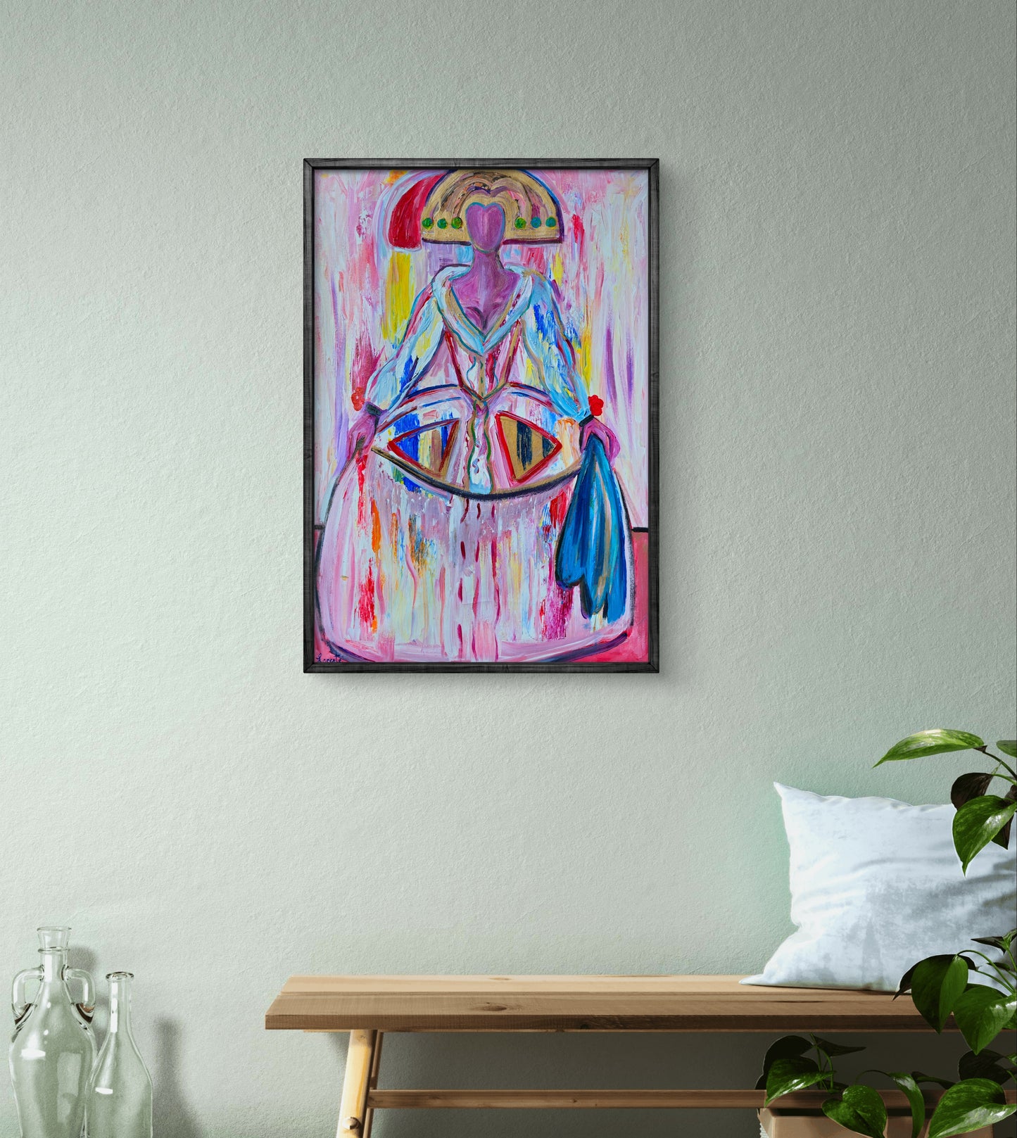 Menina en rosa