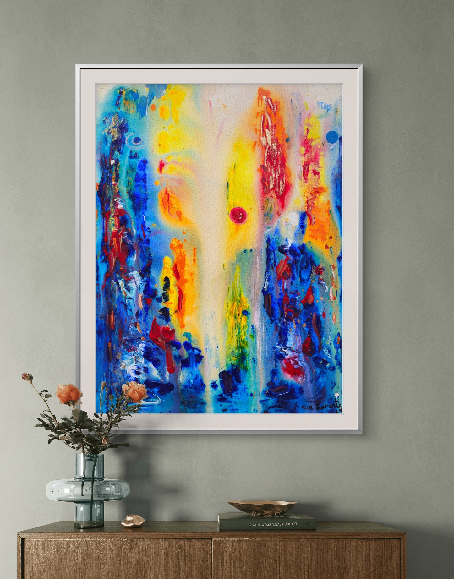 Universe in blue and yellow