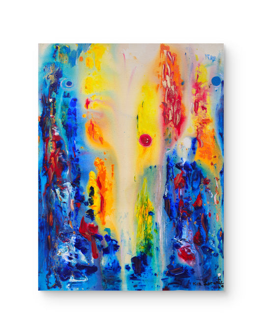 Universe in blue and yellow
