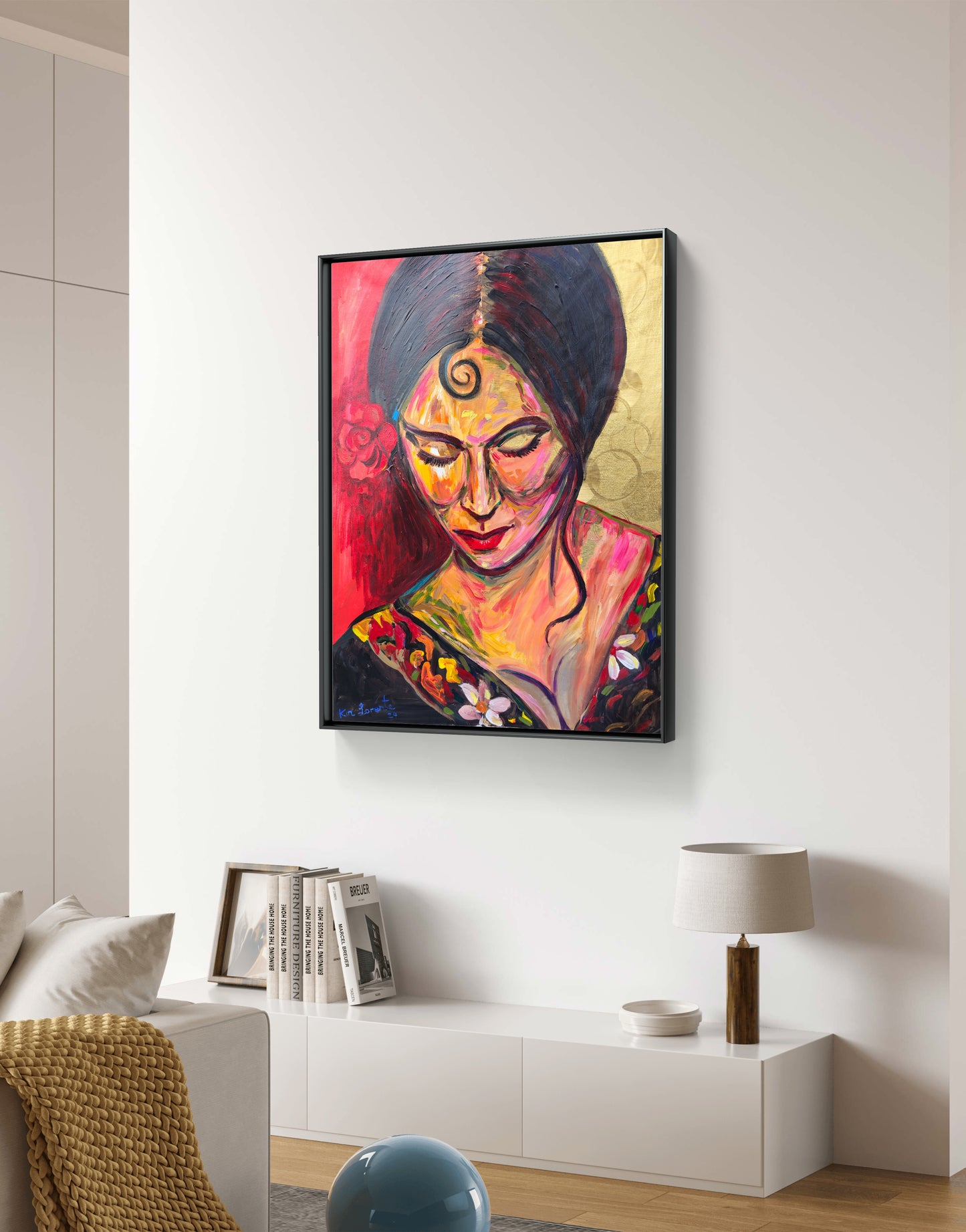 Flamenco Carmen in gold and red